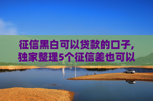 征信黑白可以贷款的口子,独家整理5个征信差也可以借款的平台