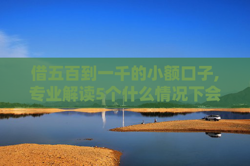 借五百到一千的小额口子,专业解读5个什么情况下会出现贷后管理