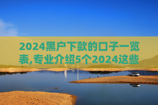2024黑户下款的口子一览表,专业介绍5个2024这些贷款不看征信  第1张