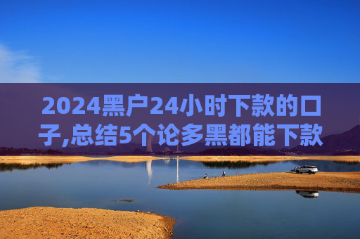 2024黑户24小时下款的口子,总结5个论多黑都能下款的口子  第1张