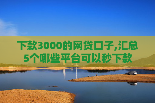 下款3000的网贷口子,汇总5个哪些平台可以秒下款  第1张