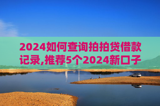 2024如何查询拍拍贷借款记录,推荐5个2024新口子30天期限的网贷  第1张