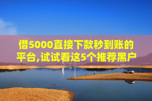借5000直接下款秒到账的平台,试试看这5个推荐黑户有逾期也能下款的口子  第1张