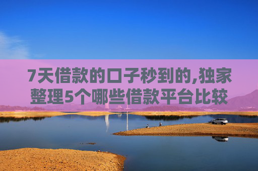 7天借款的口子秒到的,独家整理5个哪些借款平台比较好借钱