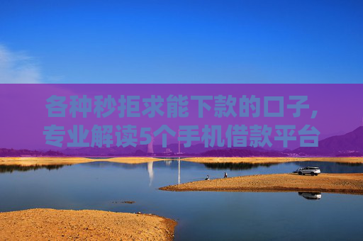 各种秒拒求能下款的口子,专业解读5个手机借款平台哪个可以快速的借到钱