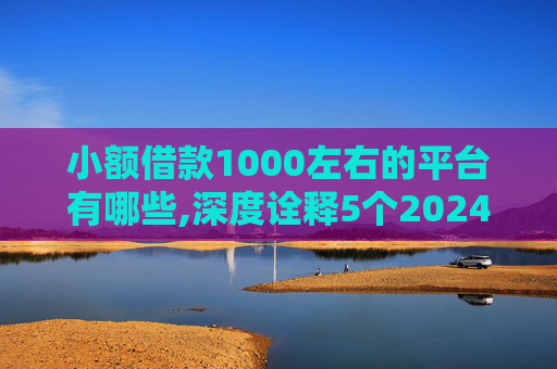 小额借款1000左右的平台有哪些,深度诠释5个2024无视黑户可以下款的  第1张