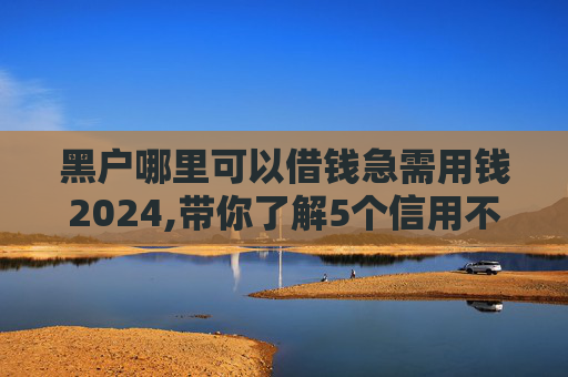黑户哪里可以借钱急需用钱2024,带你了解5个信用不太好的可以借款的平台有哪些