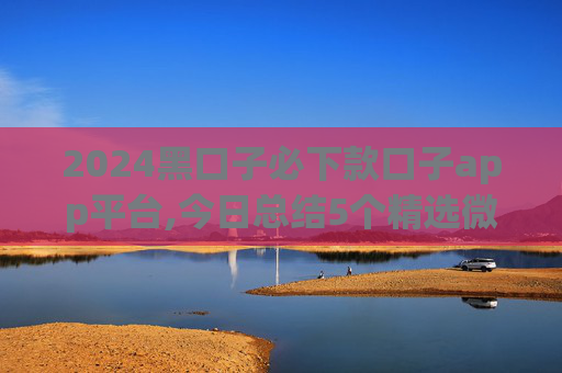 2024黑口子必下款口子app平台,今日总结5个精选微信黑户能下款的公众号  第1张