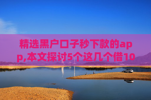 精选黑户口子秒下款的app,本文探讨5个这几个借1000不看征信秒下款